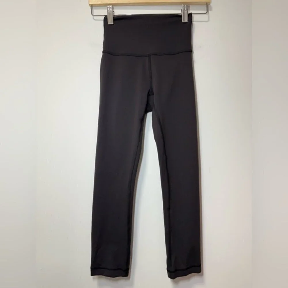 Lululemon Black Wunder Train High-Rise Crop Legging size 2